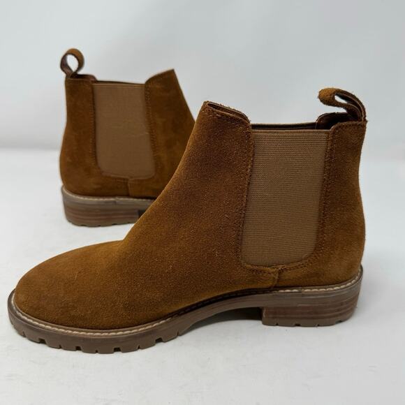 Brand New Steve Madden Women's 8.5 Leopold Leather Slip On Boots Booties - Picture 1 of 9